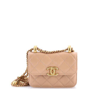 Chanel Perfect Fit Flap Coin Purse with Chain Quilted Calfskin